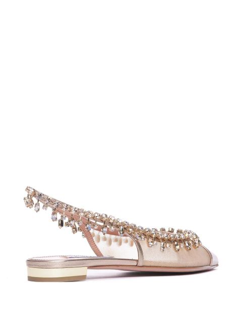 Aquazzura Temptation Crystal ballerinas - Pink