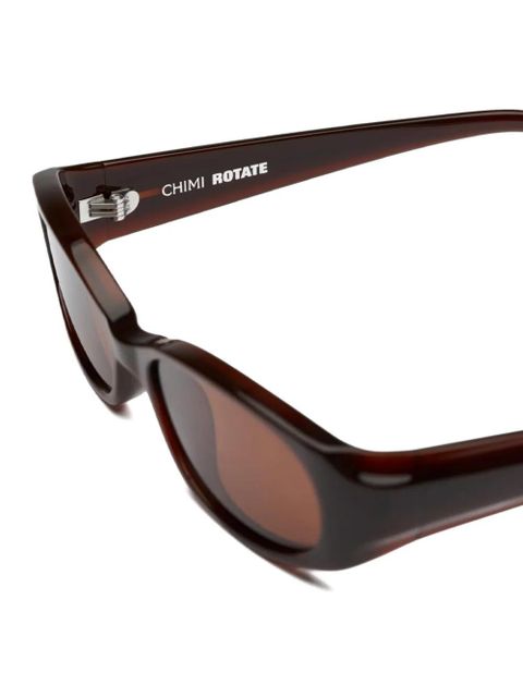 ROTATE BIRGER CHRISTENSEN oval-frame sunglasses - Brown