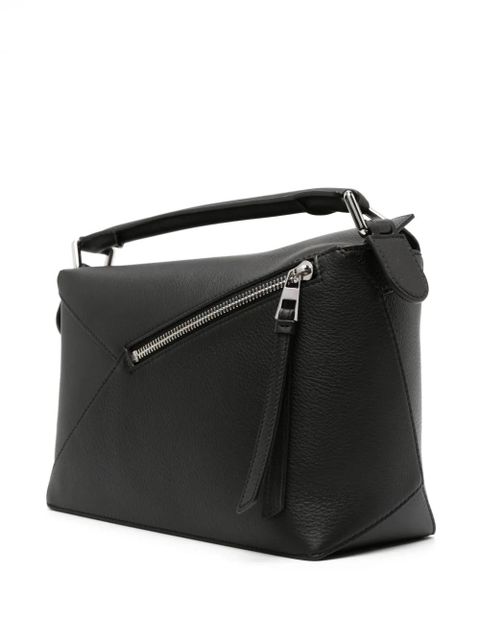 LOEWE small Puzzle leather bag - Black