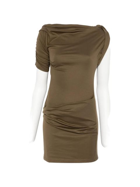 Jacquemus draped mini dress - Brown - zdjęcie produktu nr 1