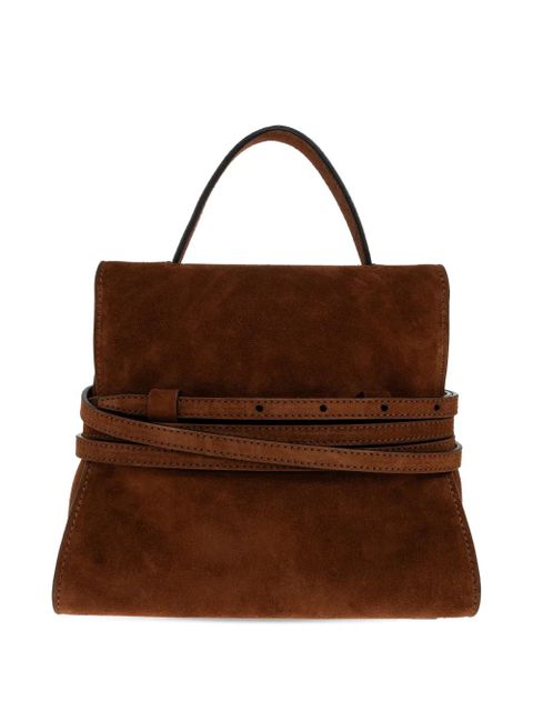 Moschino buckle-strap top-handle tote bag - Brown