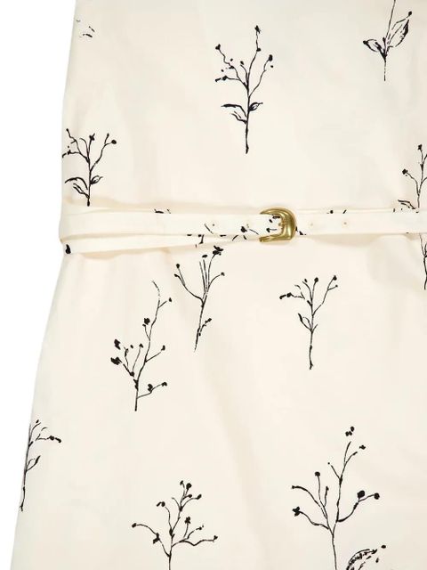 Altuzarra floral-print puff-sleeve midi dress - White