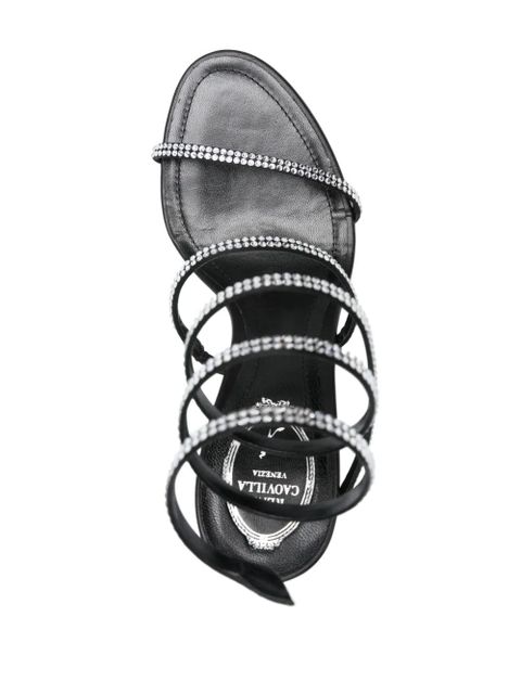 René Caovilla 105mm Cleo sandals - Black