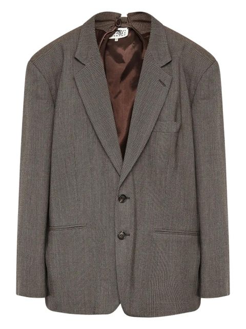 MM6 Maison Margiela single-breasted blazer - Grey - zdjęcie produktu nr 1