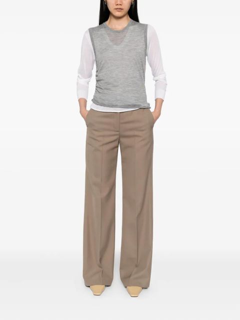 LOEWE draped cashmere top - Grey