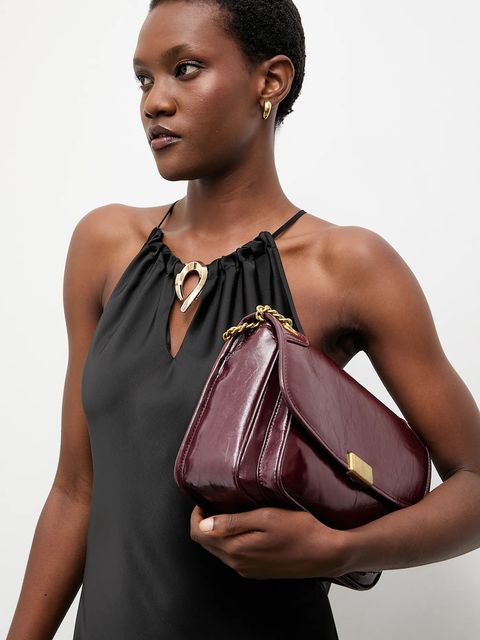 Answear.LAB sukienka kolor czarny maxi prosta