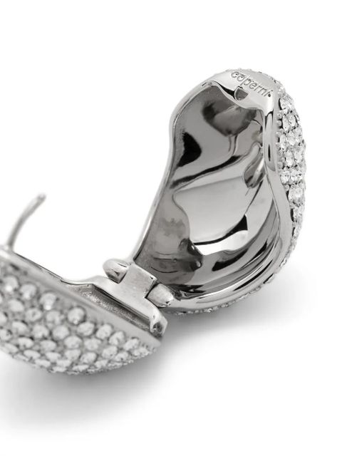Coperni crystal-embellished logo earrings - Silver - zdjęcie produktu nr 2