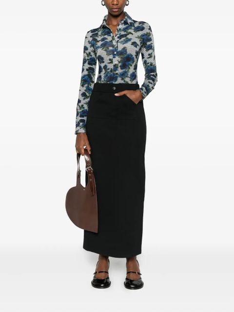 Coperni Ascii bodysuit - Blue