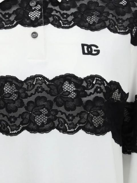 Dolce & Gabbana striped polo shirt - White - zdjęcie produktu nr 2