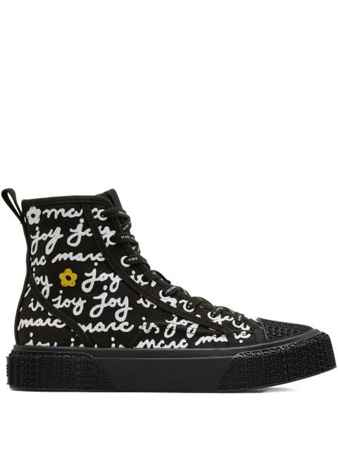 Marc Jacobs The Marc Is Joy high-top canvas sneakers - Black - zdjęcie produktu nr 1