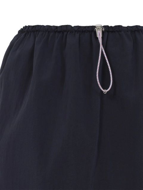 Prada drawstring miniskirt - Blue