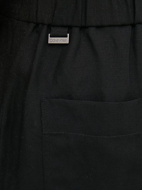 Calvin Klein spodnie z domieszką lnu