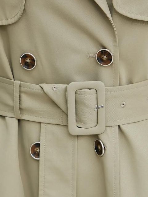 Guess trencz AMIRA damski kolor zielony przejściowy oversize W5GL33 WHAE2