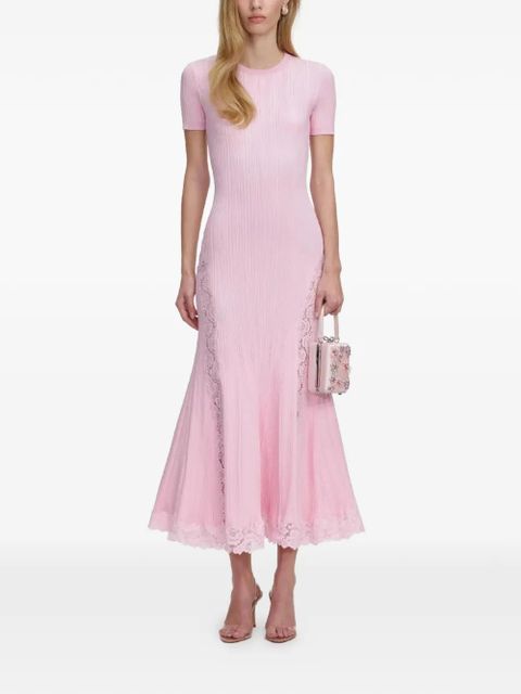 Self-Portrait lace midi dress - Pink - zdjęcie produktu nr 1
