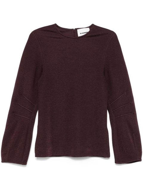 Jil Sander textured sweatshirt - zdjęcie produktu nr 1