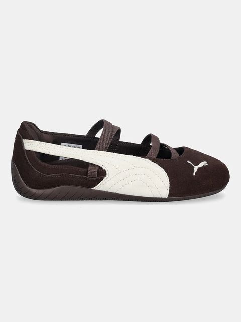 Puma baleriny zamszowe Speedcat Ballet kolor brązowy 406758 - zdjęcie produktu nr 2