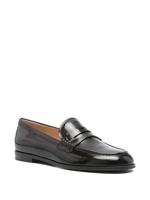Gianvito Rossi leather penny loafers - Brown - zdjęcie produktu nr 2