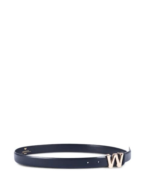 Weekend Max Mara logo-buckle leather belt - Blue - zdjęcie produktu nr 2