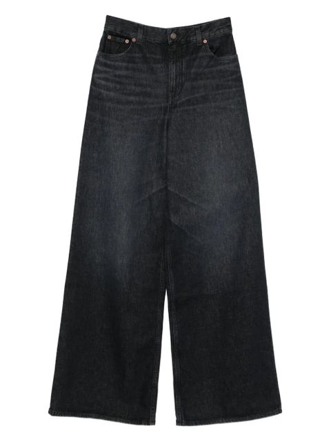 Chloé buttoned wide-leg jeans - Black - zdjęcie produktu nr 1
