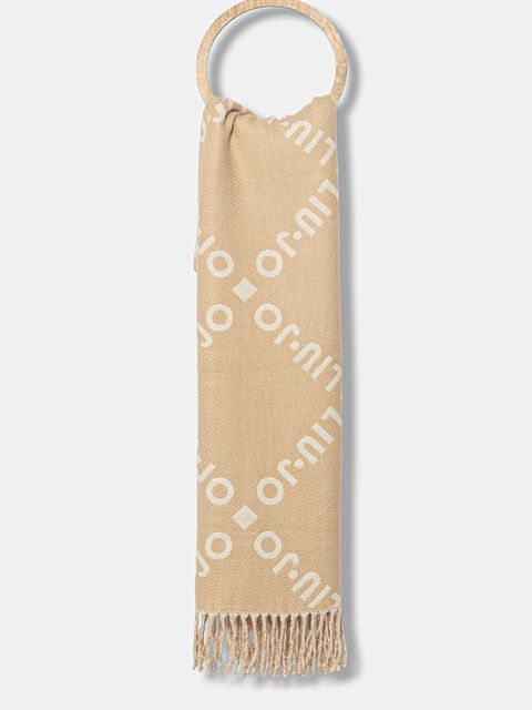 Liu Jo szalik damski kolor beżowy wzorzysty 2F5039.T0300 - zdjęcie produktu nr 1