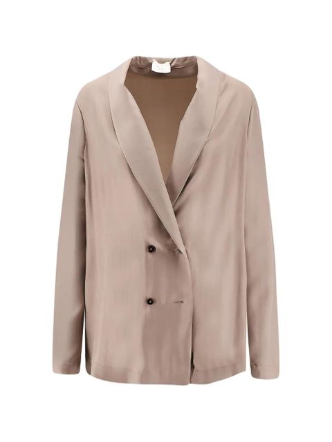 Alysi double-breasted shawl-lapel blazer - Neutrals - zdjęcie produktu nr 1