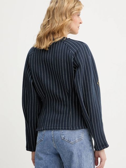 Never Fully Dressed bluza Barrel damska kolor granatowy z nadrukiem NFDTO2060