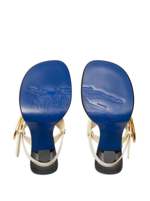 Burberry 100mm Bay leather mules - Neutrals