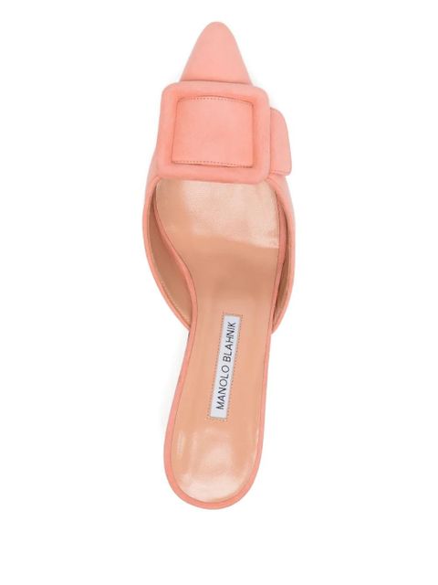 Manolo Blahnik 50mm Maysale mules - Pink