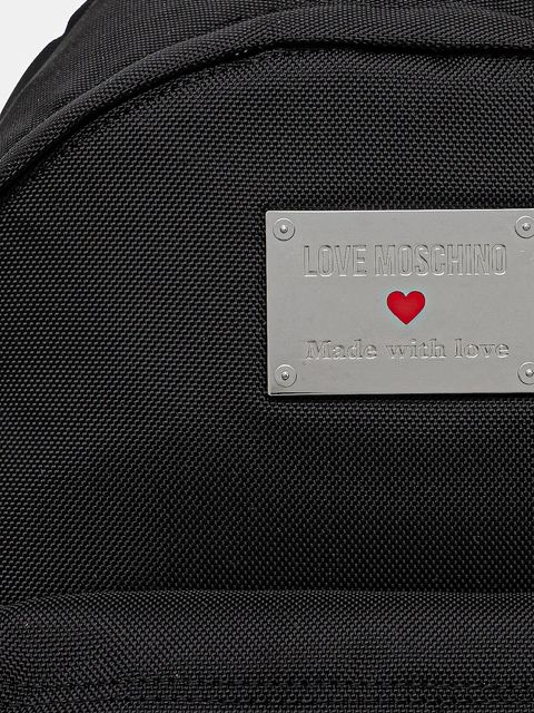 Love Moschino plecak damski kolor czarny duży z aplikacją JC4201PP1NLN100A - zdjęcie produktu nr 2
