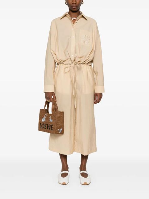 LOEWE Anagram-motif trousers - Neutrals