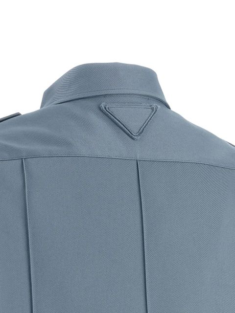 Prada buttoned flap-pocket shirt - Blue