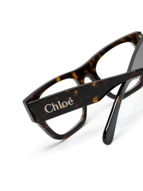 Chloé Eyewear square-frame glasses - Brown