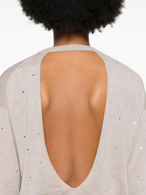 Zadig&Voltaire Kansy knittted wool jumper - Neutrals