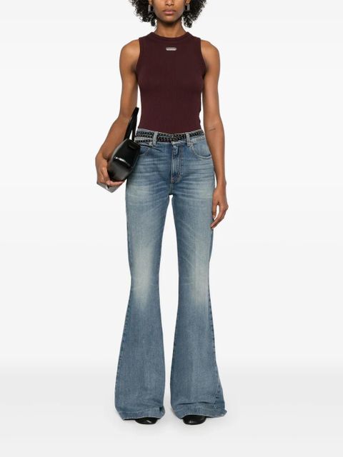 Alexander McQueen logo-plaque tank top - Red - zdjęcie produktu nr 2