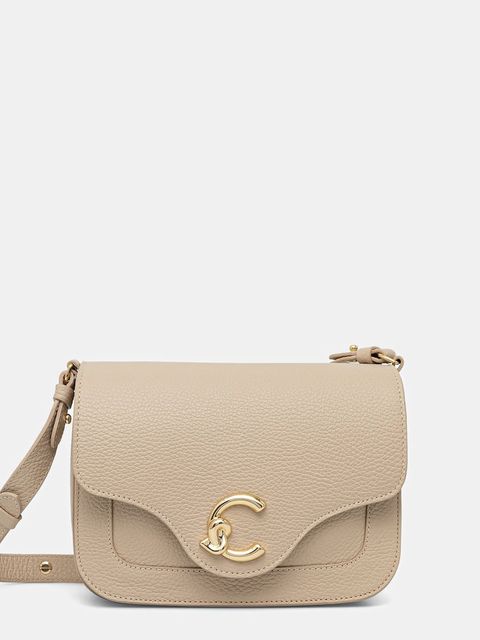 Coccinelle torebka skórzana kolor beżowy E1 SSL 15 01 01 - zdjęcie produktu nr 1