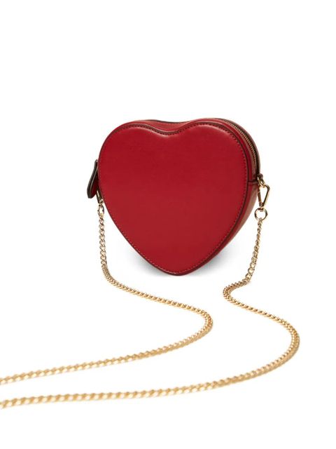 TWINSET heart-shaped chain-strap bag - Red