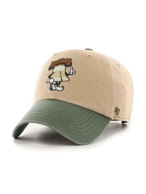 47 brand czapka z daszkiem bawełniana MLB Philadelphia Phillies kolor zielony B-CARCU19GWS-KH - zdjęcie produktu nr 2