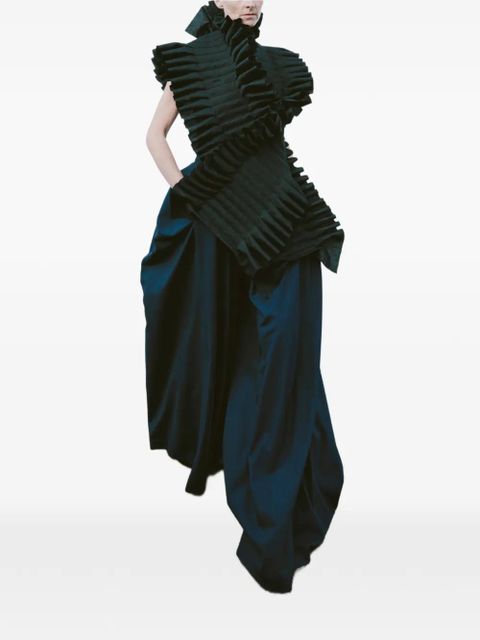 A.W.A.K.E. Mode ruffled top - Black - zdjęcie produktu nr 2