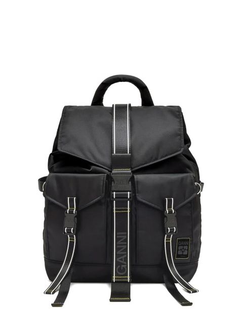 GANNI Re-Tech buckled backpack - Black - zdjęcie produktu nr 1