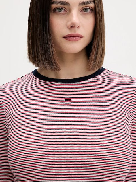 Tommy Jeans longsleeve damski kolor granatowy DW0DW17387 - zdjęcie produktu nr 2