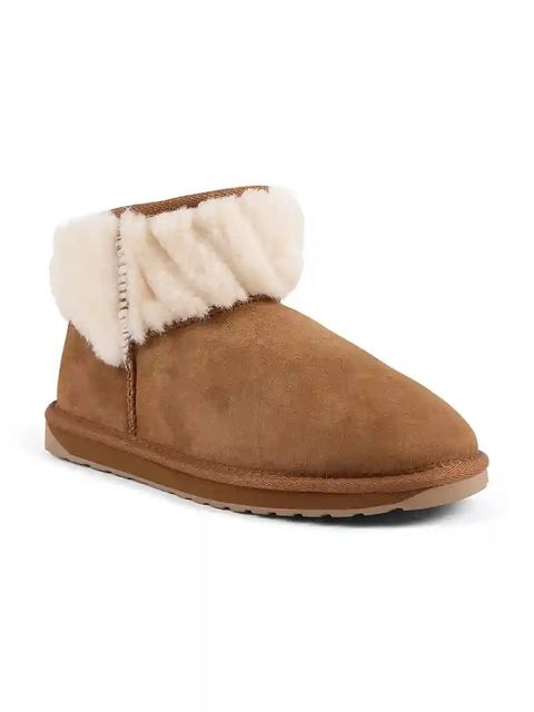 Emu Australia śniegowce zamszowe Pyke kolor brązowy W13193