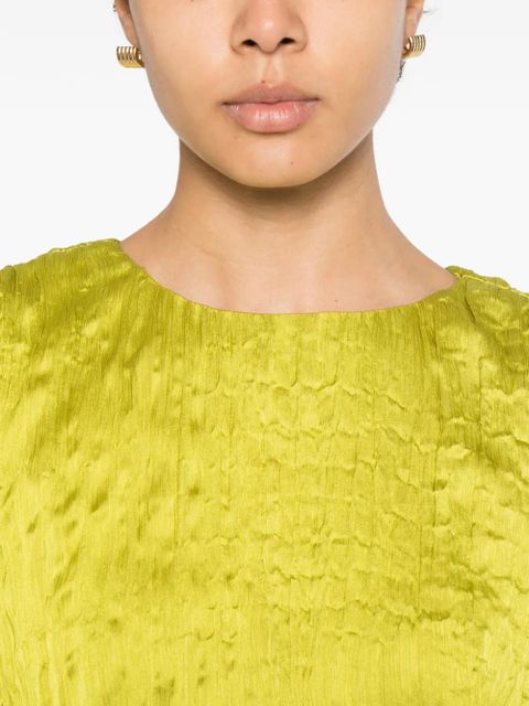 STAUD Kona textured mini dress - Green