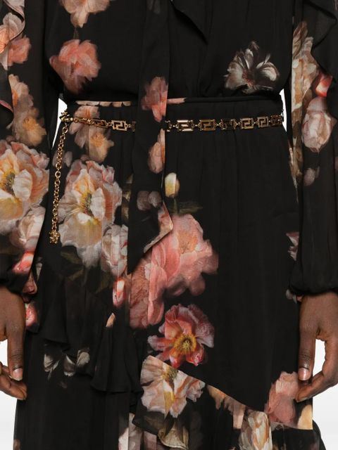 ZIMMERMANN floral-print ruffled skirt - Black - zdjęcie produktu nr 2