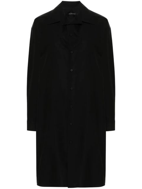 Balenciaga kick-collar shirt dress - Black - zdjęcie produktu nr 1