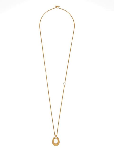 Jil Sander horseshoe-pendant necklace - Gold - zdjęcie produktu nr 1