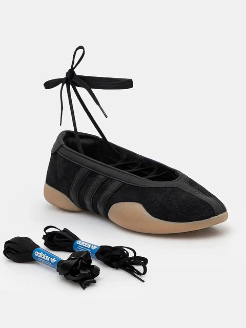 adidas Originals baleriny zamszowe Taekwondo Mei Ballet W kolor czarny JQ0669 - zdjęcie produktu nr 1