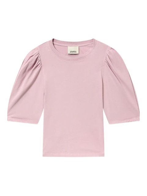 ISABEL MARANT Maeliss puff-sleeve T-shirt - Pink - zdjęcie produktu nr 1