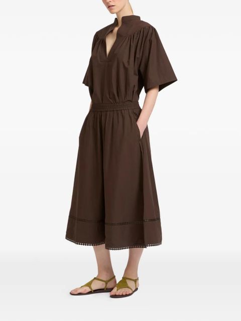 Yves Salomon elastic-waistband midi skirt - Brown - zdjęcie produktu nr 2