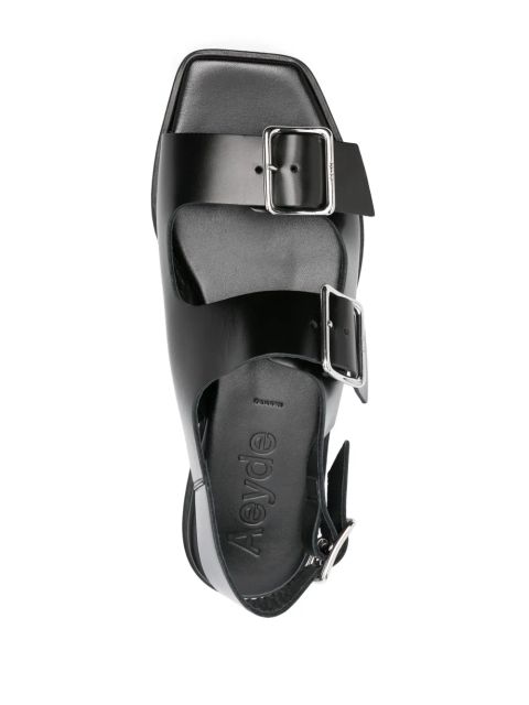 Aeyde Thekla buckled sandals - Black
