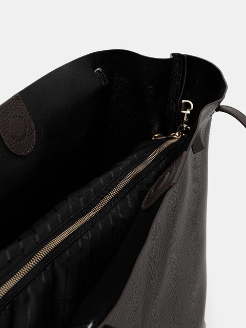 Patrizia Pepe torebka skórzana kolor brązowy 2B0130 L148